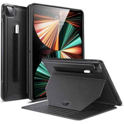 ESR Sentry Stand Case - хибриден удароустойчив кейс с поставка за iPad Pro 12.9 M1 (2021) (черен)