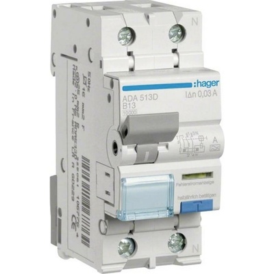 Hager ADA513D 2-pólový 13 A 0.03 A 240 V