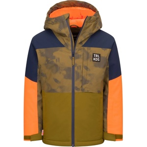 TROLLKIDS Детско ски яке Trollkids Kid's Lifjell Jacket XT Ski jacket - Spruce Green / Navy - размер 116 (EU) (703-7237-0315)