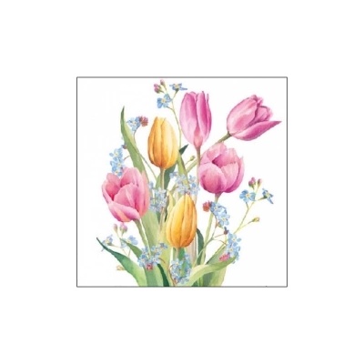 Amabiente Салфетки Ambiente Tulips bouquet 20 броя (12517030)