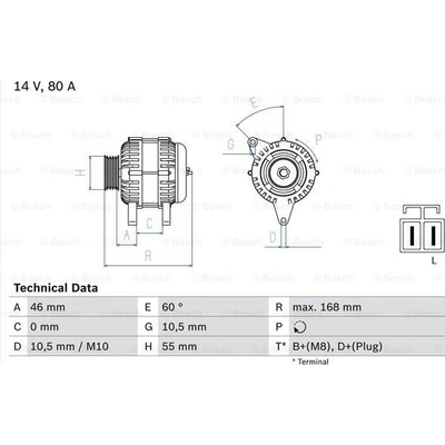 Generátor BOSCH 0 986 084 210