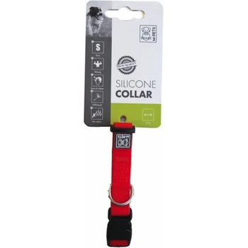 Mpets SILICONE Collar - Силиконов нашийник червен, размер S, обиколка на шията 30 см, дебелина 1, 5 cм - 10109199