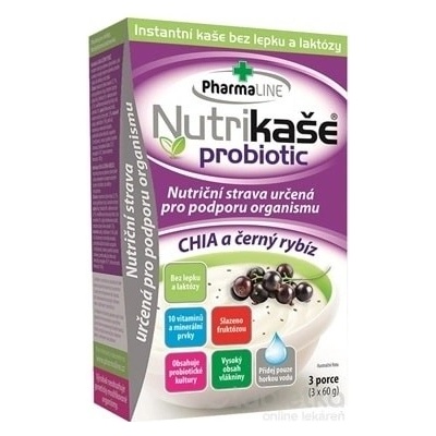 Mogador Nutrikaša probiotic CHIA a čierna ríbezla 3 x 60 g