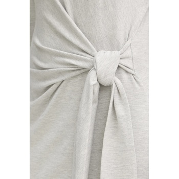 BOSS Orange Рокля BOSS Orange в сиво дълга със стандартна кройка 50547821 (50547821)