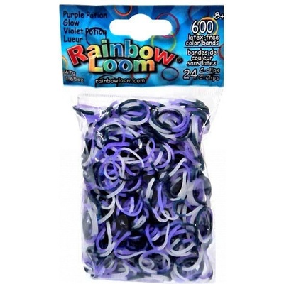 Rainbow Loom originální gumičky pro děti strašidelně svítící 600 kusů 22046