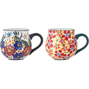 Bloomingville Глинени чаши в комплект от 2 бр. 330 ml Florist - Bloomingville (82061275)