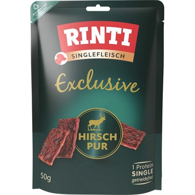 RINTI Exclusive Snack jeden druh masa jelení 9 x 50 g