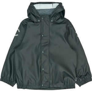 Mikk-Line Детско водоустойчиво яке Mikk-Line Kid's PU Rain Jacket Waterproof jacket - Black - размер 98 (EU) (702-5351-0312)