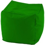 PUFRELAX Пуф, 100л. , Табуретка Куб XL, Panama Green, Водоустойчив, Перящ се калъф, Пълнеж от Полистиролни перли (PUF-G-CXL-PEX-GR) - topmarket