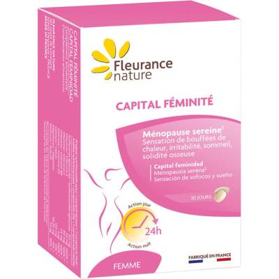 Fleurance Nature Capital Féminité Формула за менопауза, ден и нощ, 60 таблетки, Fleurance Nature (192897 (59289) FN)