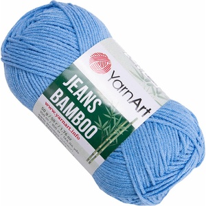 YARNART Jeans Bamboo 122 Blue Плетива прежда (Jeans Bamboo 122)