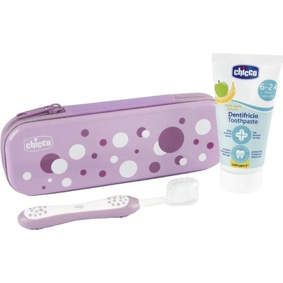 Chicco Комплект за почистване на зъбки Chicco - G, розов (C0117)