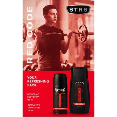 STR8 Red Code deospray 150 ml + sprchový gel 250 ml