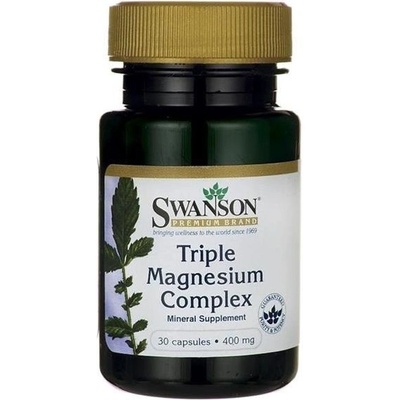 Swanson Triple Magnézium Complex 400 mg 30 kapsúl