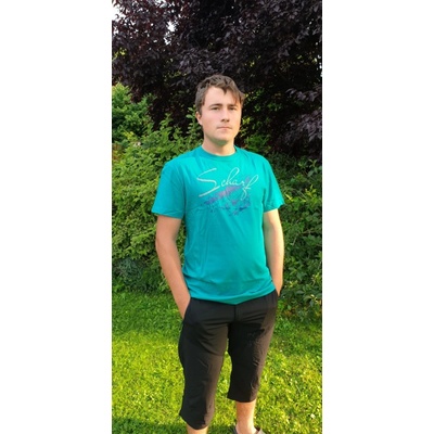 Scharf pánské tričko s krátkým rukávem střední logo emerald