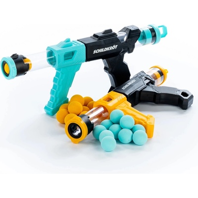 Detské pištole SCHILDKRÖT FIRE BLASTERS SET čierna,oranžová,tyrkysová
