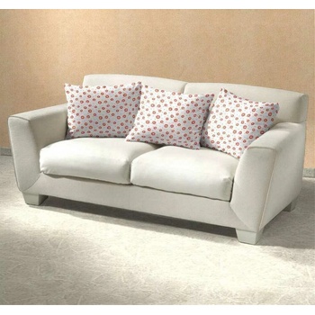 Dadka krep Anežka lososová na bielom 40 x 50 cm