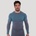 GymBeam Безшевна блуза с дълъг ръкав OG1 Grey/Blue S
