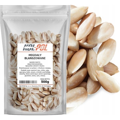 Kol-pol Blanšírované mandle přírodní loupané 500 g