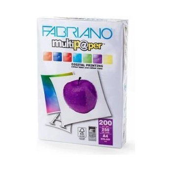 Fabriano Копирен картон Fabriano Multipaper, A4, 297 x 210 мм, 190 m, 200 g/m2, Гланц, 250 листа, 1505100175