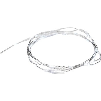ACA Lighting LED dekoračná strieborná girlanda 20 LED studená biela 2x batérie CR2032 200 cm IP44