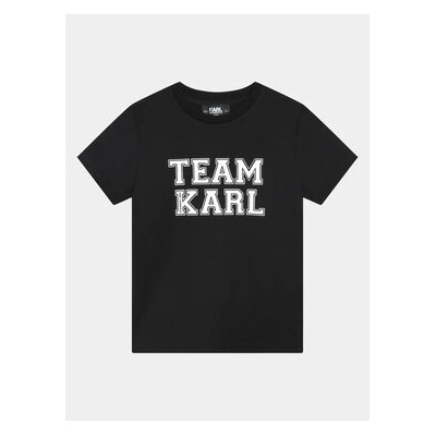 Karl Lagerfeld Kids Тишърт Z30049 S Черен Regular Fit (Z30049 S)