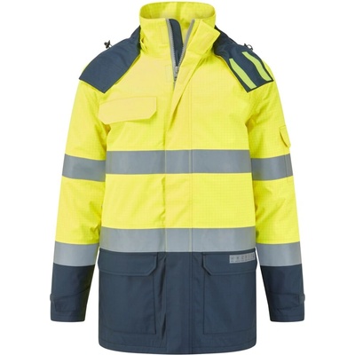 Portwest hi-vis bizflame fr617 / Огнеупорно водоустойчиво зимно яке, светлоотразителна лента - hv жълто/синьо xxxl (fr617ynrxxxl)