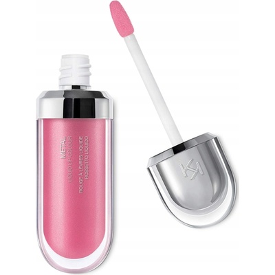 Kiko Metal Metalická tekutá rtěnka 02 Vintage Rose 6,5 ml