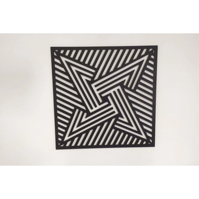 MAJADESIGN Dřevěný obraz - hvězda - BAREVNĚ LAKOVANÝ Rozměr obrazu: 30 x 30 cm