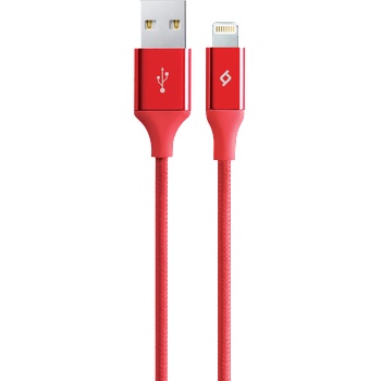 Ttec Кабел AlumiCable Lightning Charge/Data Cable, Червен, 117279