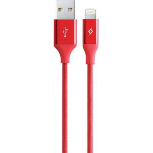 Ttec Кабел AlumiCable Lightning Charge/Data Cable, Червен