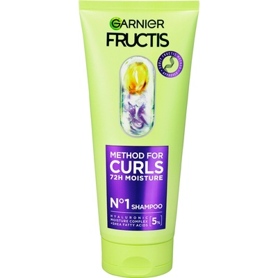 Garnier Fructis Method For Curls Shampoo 200 ml hydratační šampon pro suché vlnité a kudrnaté vlasy