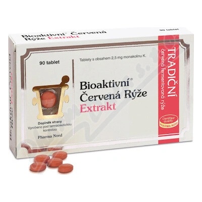 Bio-Červená Ryža Extrakt s monakolínom K 90 tabliet