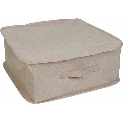 Compactor Textilný úložný box na oblečenie a prikrývky so zipsom Sandy 46 x 46 x 20,5 cm