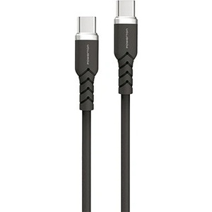 Powerton ENERGY DARK EDITION USB-C кабел, 60W, 1 м, силиконов, черен (WP60WB)