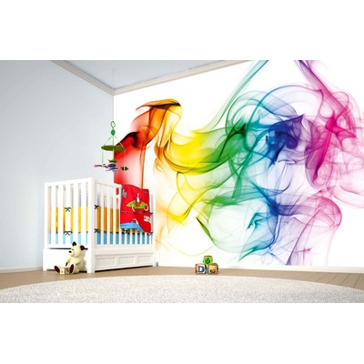 DIMEX ART Самозалепваща се флизелинова фототапета цветен дим, абстрактен 375 x 250 см