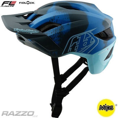 TroyLeeDesigns Flowline SE MIPS Badge Camo Blue 2025