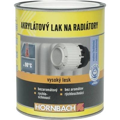 Akrylátový lak na radiátory Hornbach biely, lesklý 750 ml
