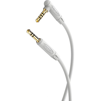 BOROFONE кабел BL5 - 3, 5mm жак до 3, 5mm жак с микрофон - 1м - Сив KP28005 (28005)