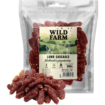 WILD FARM агнешки колбаси 500 г лакомство за кучета