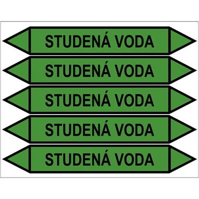 Značení potrubí, studená voda PZG 009150