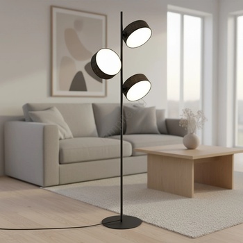 Emibig Подова лампа DRUMZ 3xE14/10W/230V черна (EB0272)