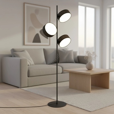 Emibig Подова лампа DRUMZ 3xE14/10W/230V черна (EB0272)