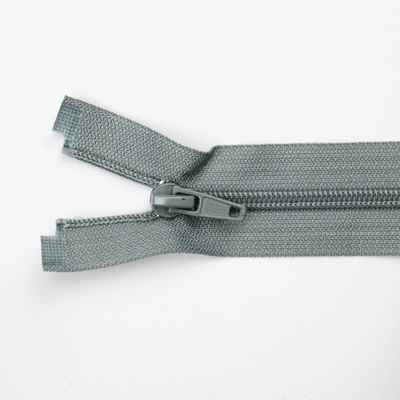 Pro Háčkování Spirálový zip dělitelný 50 cm šedý