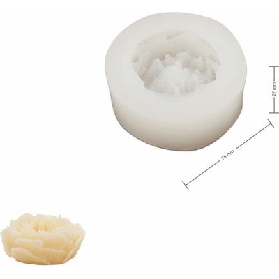 Manumi silikónová forma na odlievanie kreatívnej hmoty 75 x 27 mm v tvare anglickej ruže - 1 ks