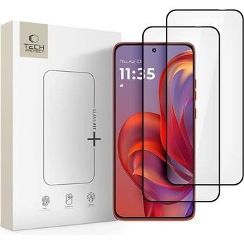 Tech-Protect 2 x Стъклен протектор за дисплей на Motorola Edge 50 Neo / 60 Neo от Tech-Protect Glass Fit+ - Black (5906302333721)
