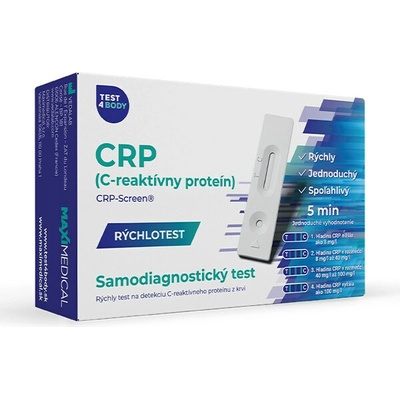 Maximedical rýchlotest CRP samodiagnostický test z krvi