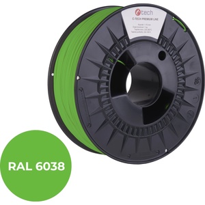 C-Tech 3DF-P-PETG1.75-6038 3D филамент, PREMIUM LINE, PETG, RAL6038, 1, 75mm, 1000g, Луминесцентно зелено (Luminescent green) (3DF-P-PETG1.75-6038)