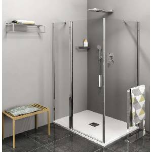POLYSAN Zoom Line - Душ ъгъл 90x100 см, версия L/R, Antidrop, прозрачно стъкло/хром ZL1390ZL3210 (ZL1390ZL3210)