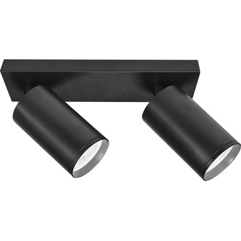 VIVALUX Линеен спот за таван Vivalux - 2xGU10, 230V, черен (VIV004562)